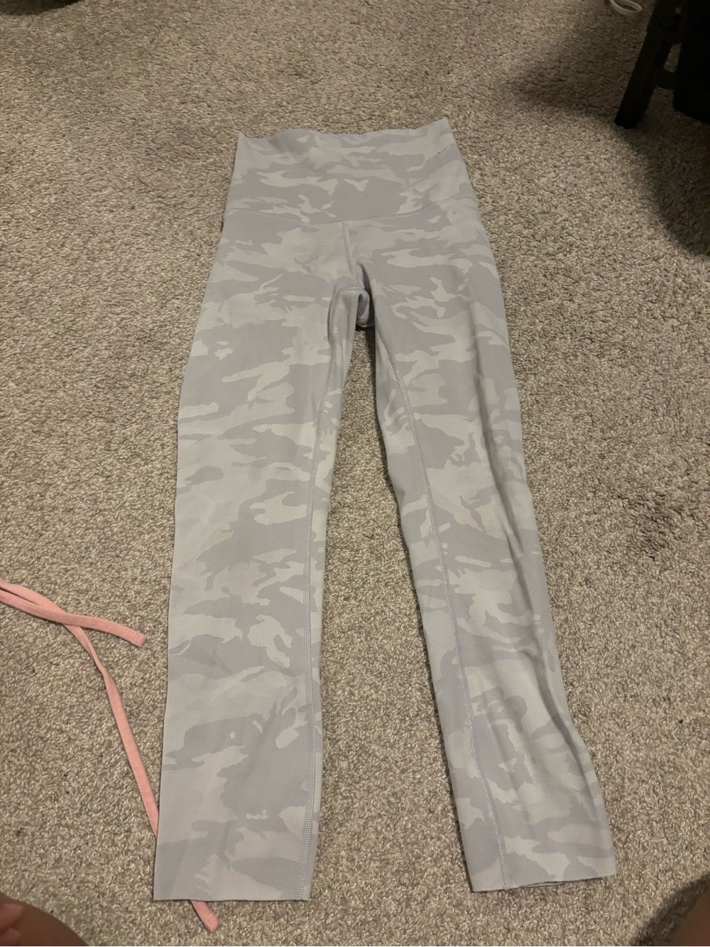 lululemon athletica Light Gray Camo High-Rise Leggings